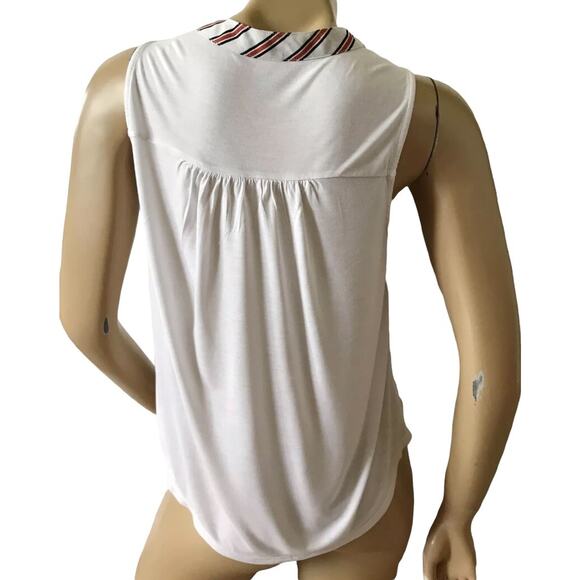 ANN TAYLOR LOFT Outlet Womens Petite Size XSP Sleeveless Striped Tank Top Shirt - Picture 3 of 4